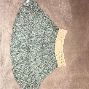 Blue Floral skirt